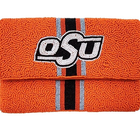 Handbags - OSU Beaded Clutch